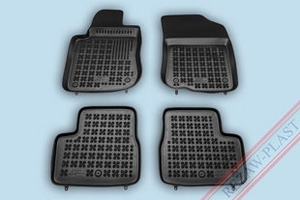 Коврики в салон полиуретановые с бортиком черные Rezaw Plast Peugeot 208 2012-2019 ― Auto-Clover
