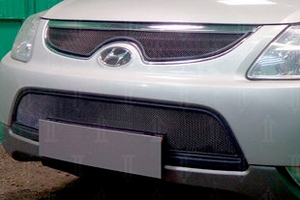 Сетка защитная в бампер Standart черный Strelka Hyundai ix55 2007-2014 ― Auto-Clover